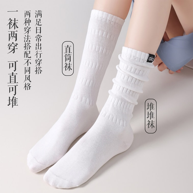 Silicone Anti-slip Professional Yoga Socks Black 1 pair pack Long Slouch Calf Socks For Fitness Sports Dance Pilates And Floor Wear 4