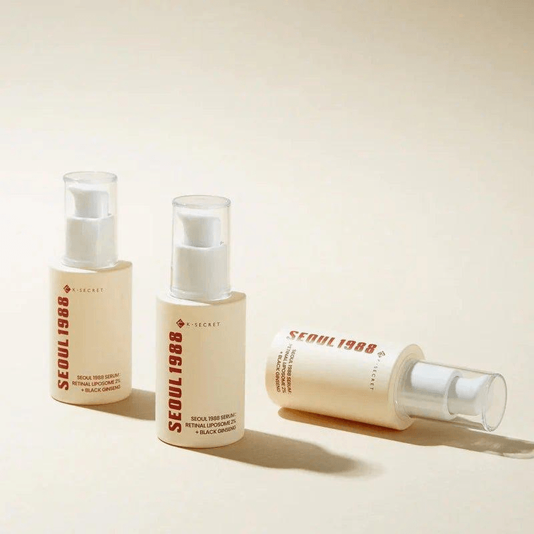 【韓国直送】KSECRET SEOUL1988 韓国製エッセンス：レチノールリポソーム2% + 黒参 30ml。抗酸化作用、アンチエイジング、シワ対策、肌の色ムラ改善、美白、毛穴引き締め効果があり、敏感肌にも最適です。 3