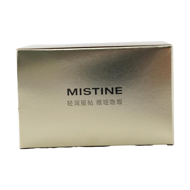 泰國MISTINE蜜絲婷 金氣墊 柔絨霧顏氣墊霜 一拍遮瑕 24h巨持妝控油 高遮瑕輕粉感 敏感肌膚可用 #金盒遮瑕款 LF100 透亮瓷白 適合亮白膚色 附贈替換芯 16