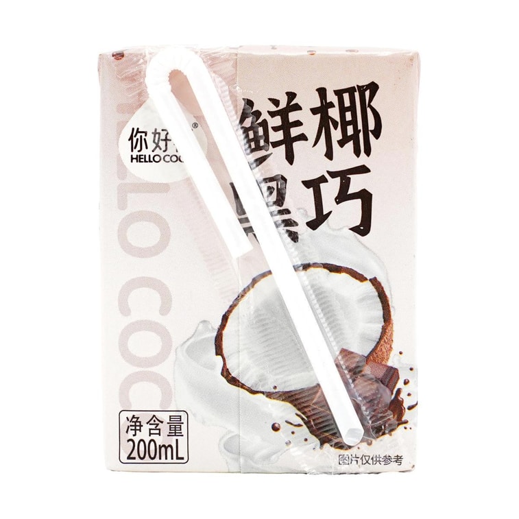 HELLOCOCO你好椰 鮮椰黑巧 巧克力味椰汁 200ml 3