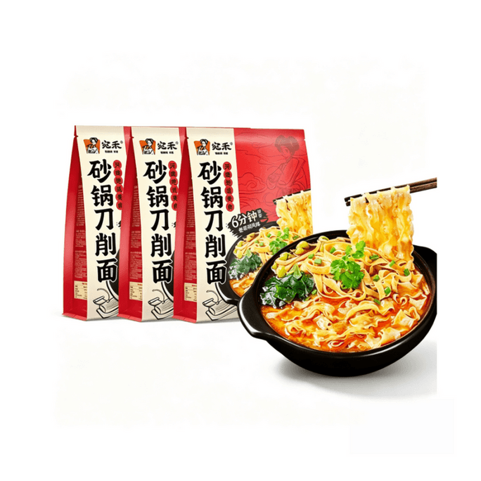 【Taiwan(China)直邮】 宛禾 砂锅刀削面河南非油炸速食板面170g*1袋