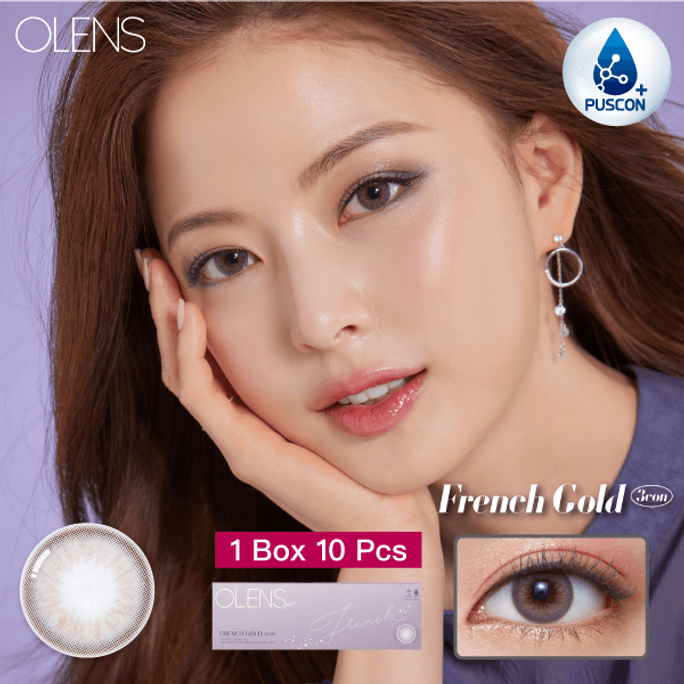 【Daily】OLENS FRENCH GOLD 3CON #Gray 14.2mm 10pcs -3.00(300)