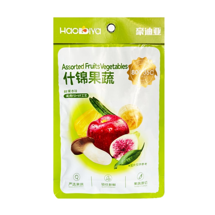 [Non-fried fat reduction period snack] Assorted fruits and vegetables 80g [crisp and delicious]