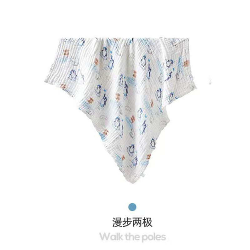 十月結晶 嬰兒紗布浴巾 新生超軟全棉洗澡專用 初生寶寶大毛巾速乾 1件裝