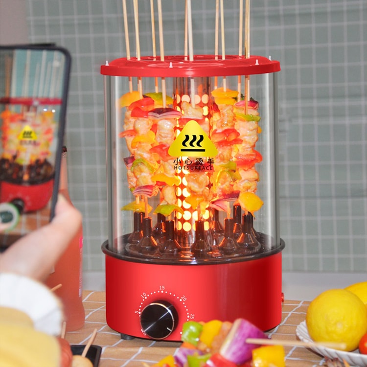 lexiang Household Smokeless Electric Automatic Flipping Rotating Rotisserie Barbecue  Grill Skewer Temperature Blue - Yamibuy.com