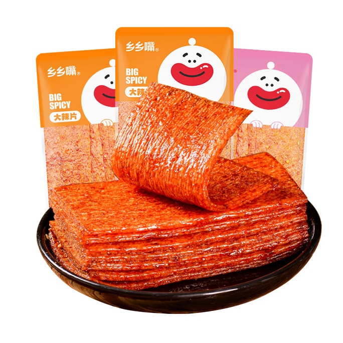 【中国直邮】 乡乡嘴 老式大辣片 混合味 童年回忆 休闲零食 25g*10包
