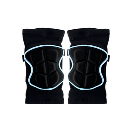 成人滑雪护膝护具套装 防摔裤滑冰护具 蓝色XL码