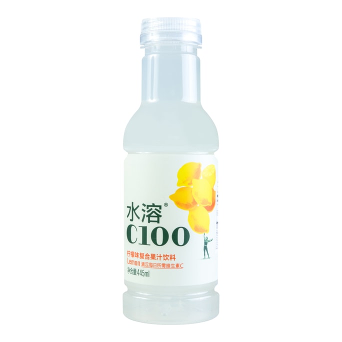 C100 Lemon Flavor Juice Water 445ml