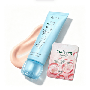 SPA Glow UV Primer 35ml +Free gift of  Collagen Ampoule Mask 27ml