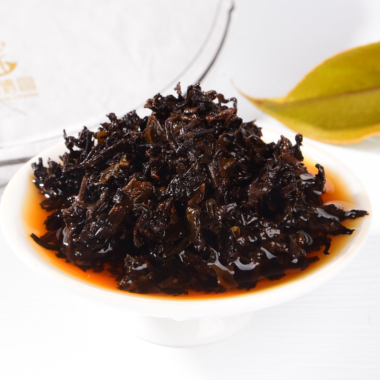 仁馨昌雲南プーアル茶 熟茶ケーキ 2020 南西の魅力 357g 孟海風味 熟プーアル茶 8