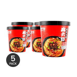 麻六记 重庆小面 麻辣味 出口专供版 65g  *5【5份超值装】【新品首发】