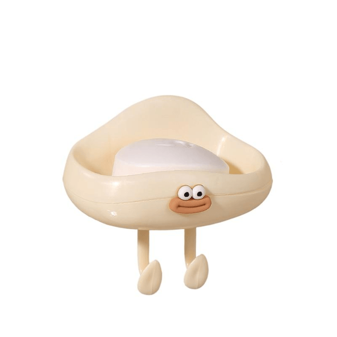 Soap Box Wall Mounted Drain Home Cute Premium Cloud Soap Box+Sausage Mouth * 1