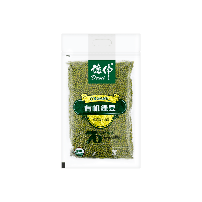 德偉 有機綠豆 可熬粥打豆漿做綠豆沙 908g