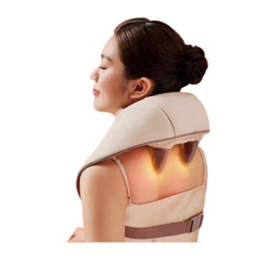 Neck and Shoulder Massager with Cervical Pillow Full-Automatic Kneading for Neck, Back, and Waist Relax Trapezius Muscles Eliminate “Wealth Bumps” on Shoulders and Neck N5mini Single Unit