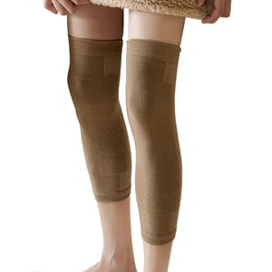Wool Blend Knee Pads Coffee 1 Pair Knee Socks Joint Warmers Cold Legs Thermal Protectors