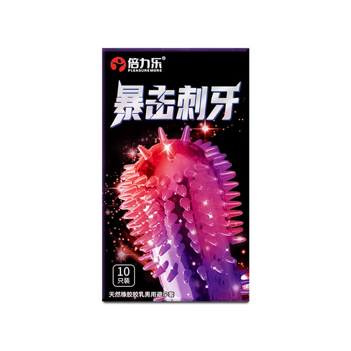 Critical Thorn Teeth Convex Large Particle Condoms 10 Packs/box Natural Rubber Latex Male Condoms