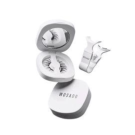 【中国直送】WOSADO ナチュラルシミュレーションシリーズ ソフトマグネットつけまつげ 接着剤不要 長持ち リアルなフォックスブラック クールなフォックススタイル 二重まぶたに最適 2gまつげセッティングジェル付き 【クラシックホワイトバージョン 便利な一体型ボックス】