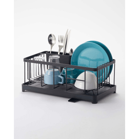 야마자키 홈 철제 식기 건조대 - 블랙 스틸 (1개)