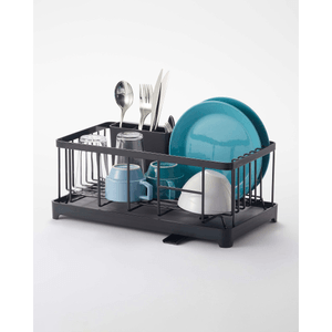 야마자키 홈 철제 식기 건조대 - 블랙 스틸 (1개)