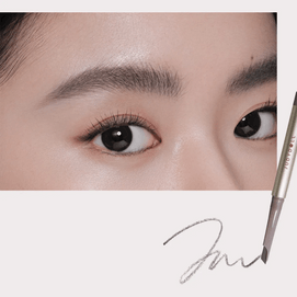 Precision Sculpting Eyebrow Pen, #01 Smoke Gray - Waterproof Long-Lasting