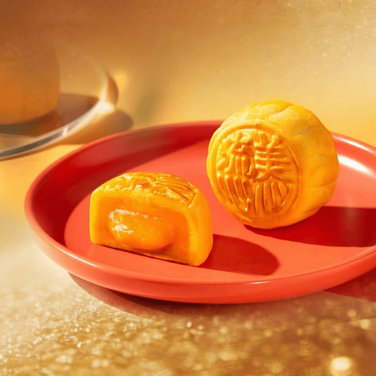 Hong Kong Lava Custard Mooncake Luxury Gift Box - 8 Pieces, 12.69oz【Mid-Autumn Festival Mooncakes】 - Image 2