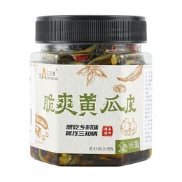 三知情 脆爽黄瓜皮 湖南腌制酱菜开胃下饭小菜咸菜 280g