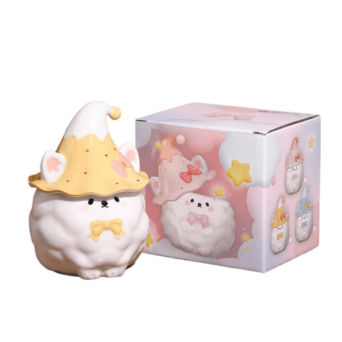 Magic Hat Puppy Yellow Covered Ceramic Cup *1 box