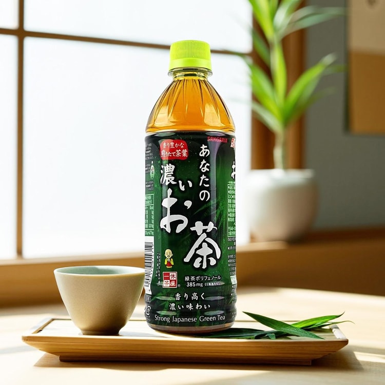 SANGARIA Strong Japanese Green Tea , 16.9 fl oz - Yami.com