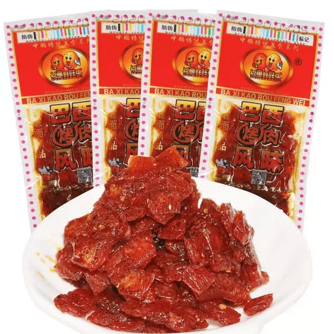 【中國直郵】長勇娃娃樂巴西烤肉辣條海帶風味 10包