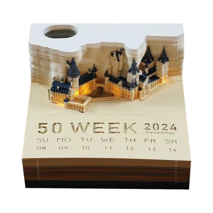 Harry Potter 2024 Hand-Shredded Calendar 3D Creativity Gift-English Edition