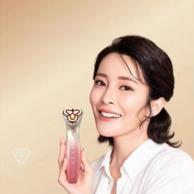 虧本清倉 贈金箔水潤凝膠【演員及國際中華小姐冠軍張曦雯代言】中國香港 paige 珮肌美容儀24K黃金電極頭玉如意射頻儀家用抗初老美容儀 粉紅色 1件 4