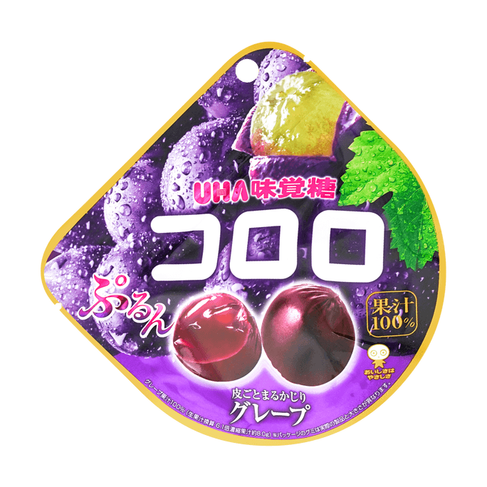 日本UHA悠哈 味觉糖 纯正100%紫葡萄口感果汁软糖 40g