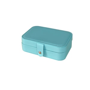 Simple style jewelry storage box large capacity 1-box Tiffany blue portable jewelry storage earring necklace ring jewel