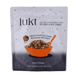 韩国LUKT 黑芝麻奶酥格兰诺拉燕麦片 150g【浓郁芝麻香 酥粒口感】【谷物高质量碳水】 【开袋即食健康甜品】