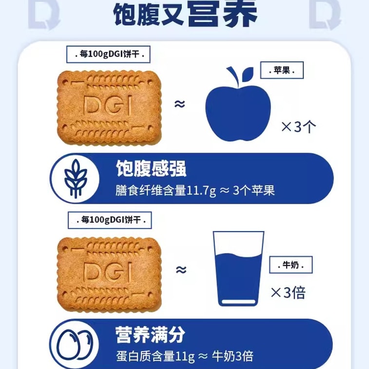 Low-calorie satiety meal replacement sugar friends whole wheat cookies whole wheat flavor 180g / box no sugar essence sn 3