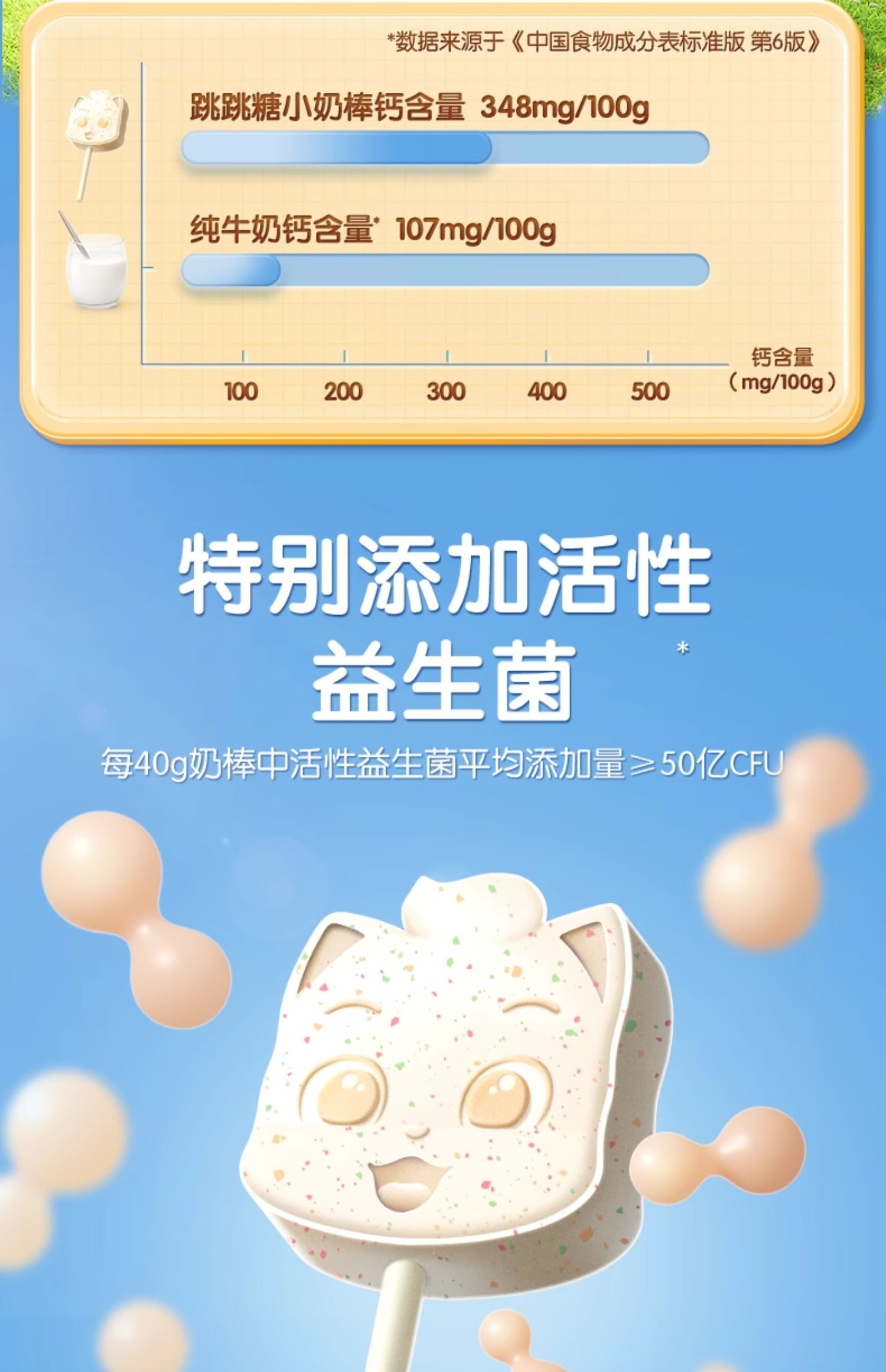 三只松鼠 【店庆大促】跳跳糖小奶棒原味益生菌网红奶棒糖40克*1袋