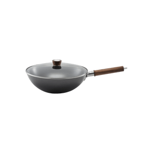 Dragon Carbon Steel Wok with Lid 12" required to season and maintain (Accessory Not Included)