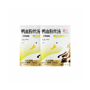 【中国直邮】冠生园南京特产藤椒味鸭血粉丝汤308.6g*2袋