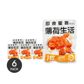 薄荷生活 即食蜜薯 地瓜 烤地瓜 100g *6【6份超值裝】【低卡低脂0添加】【飽腹代餐粗糧主食】【軟糯細膩 自然香甜】