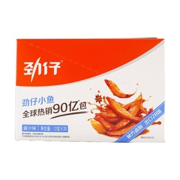 华文食品 劲仔小鱼 酱汁味 20包入 240g 湖南特产