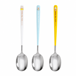 LuLu Pig Collaboration Cute Stainless Steel Spoons – 3-Piece Set (Pretzel Knot Style + Sushi Pig Style + Astronaut Style)