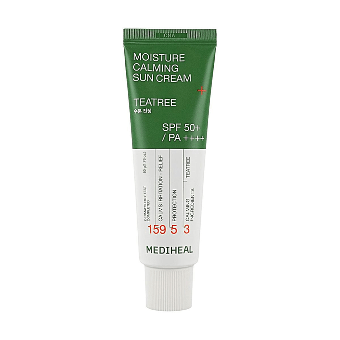 韩国MEDIHEAL美迪惠尔 茶树舒缓保湿防晒霜 SPF50+ PA++++ 50ml【零刺激不熏眼】
