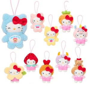 Makeup Collection Plush Pendant Blind Box All 10 Random Hello Kitty Styles