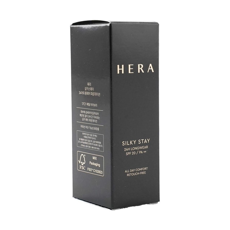 Silky Stay, 24h Longwear Foundation, SPF20·PA++ #17C1 Petal Ivory 8