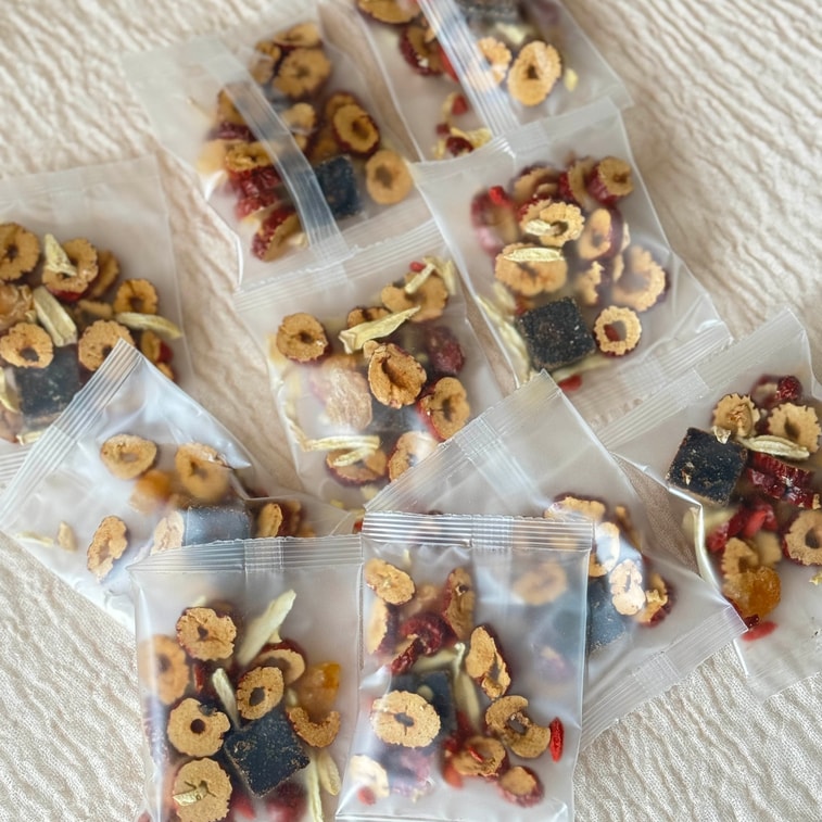 BROWN SUGAR LONGAN RED DATES Goji Berry GINGER TEA 120Gx10packets 3