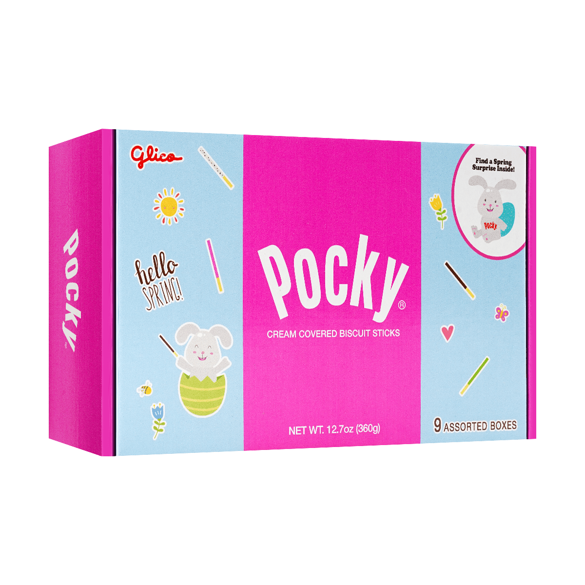 江崎グリコ グリコ ポッキー ウサギのおもちゃ付きBOX 9箱 360g