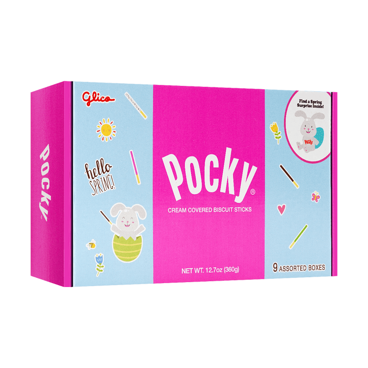 江崎グリコ グリコ ポッキー ウサギのおもちゃ付きBOX 9箱 360g