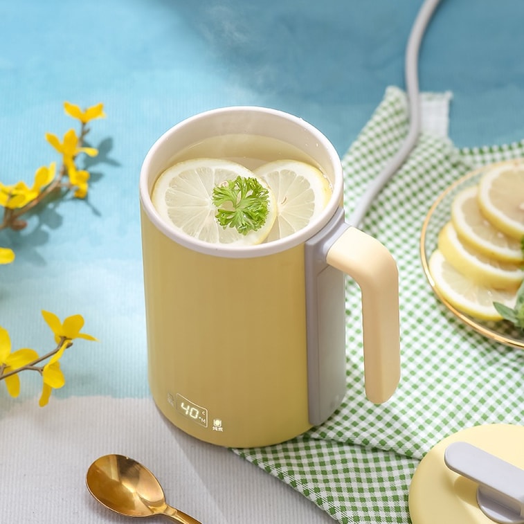 中国直送】Baiyi 健康ポット 健康カップ スマート電熱カップ シチューカップ 沸騰カップ 450ml グリーン 3