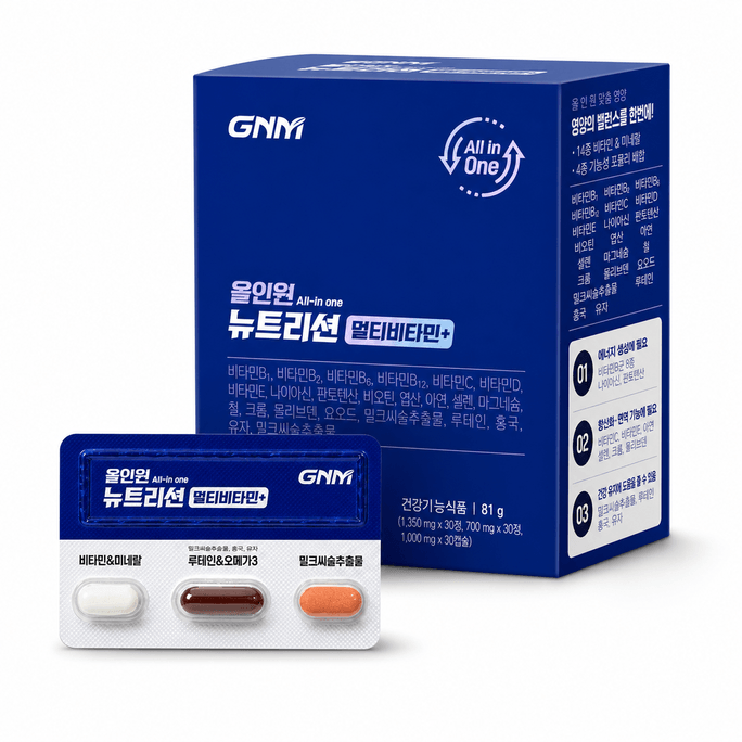 【韓国直郵】 韓国 GNM オールインワン栄養総合ビタミン+, 30食分