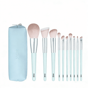 【中国直邮】 魅丝蔻 10支云青化妆刷套装新手全套刷子眼影刷腮红遮瑕鼻影刷